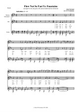 Flow not so fast ye fountains – alto (or baritone), guitar and optional melody instrument