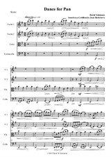 Dance for Pan – string quartet version