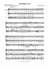 Moonlight on sea – mezzo soprano, alto, guitar
