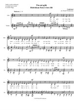 Hebridean fairy's love song (Tha Mi sgith) arranged for Alto or Baritone and Guitar
