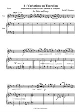 Tourdion - flute and harp