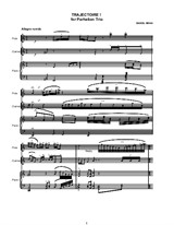 Trajectoire for flute clarinet and piano