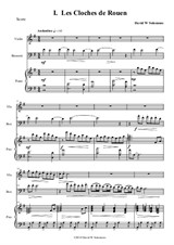 Les Cloches de Rouen - for violin bassoon and piano