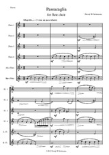 Passacaglia for flute choir