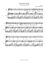 Christmas Song for alto (or baritone) and piano
