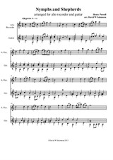 Nymphs and shepherds for alto recorder and guitar