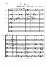 Beati Quorum Via for flute sextet or flute choir