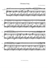Christmas Song for alto saxophone and piano