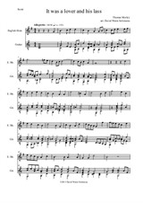 It was a lover and his lass for cor anglais and guitar