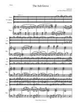 The Ash Grove for flute, cor anglais, bassoon and piano