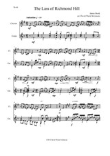 Lass of Richmond Hill for clarinet and guitar
