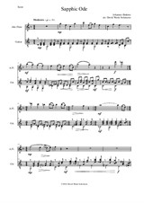 Sapphic Ode for alto flute and guitar