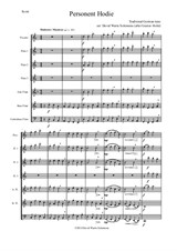 Personent hodie for flute choir
