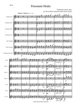 Personent hodie for clarinet choir