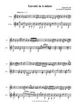 Gavotte in A minor for flute and guitar