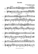Gavotte in A major for alto flute and guitar