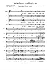 Nationalhymne von Rheinbergen (National Anthem of Rheinbergen) for Harmonised choir a cappella