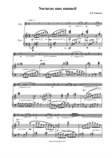 Nocturne sans sommeil (Sleepless nocturne) for flute and piano