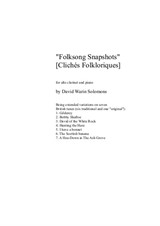 Folk Song Snapshots for alto clarinet and piano