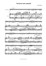 Nocturne sans sommeil (Sleepless nocturne) for alto clarinet and piano
