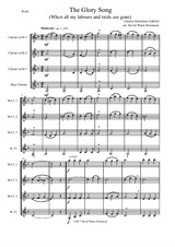 The Glory Song for clarinet quartet