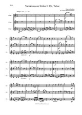 Variations on Strike it up Tabor for 3 flutes