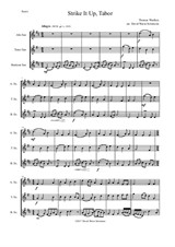 Variations on Strike it up Tabor for saxophone trio (alto, tenor, baritone)