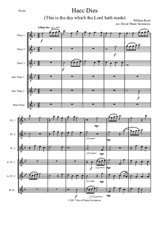 Haec Dies for flute sextet (3 C flutes, 2 Altos and 1 Bass)