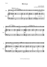 Rêvé-je (Am I dreaming) for flute and piano