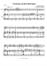 Variations on Hari Bouriquet for clarinet and harp