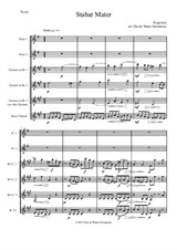 Stabat Mater for 2 flutes and clarinet quartet