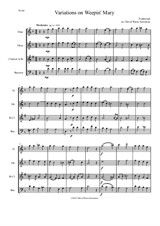 Variations on Weepin' Mary for wind quartet