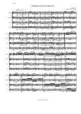 Variations on Joseph Barnby's Sweet and Low for string quartet