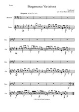 Bergamasca Variations for bassoon and guitar