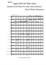 Agnus Dei for flute choir