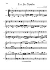 Variations on Good King Wenceslas (Tempus adest floridum) for flute and oboe