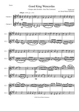 Variations on Good King Wenceslas (Tempus adest floridum) for clarinet duo