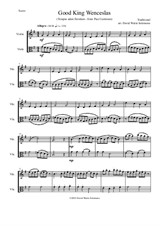 Variations on Good King Wenceslas (Tempus adest floridum) for violin and viola