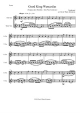 Variations on Good King Wenceslas (Tempus adest floridum) for alto and tenor saxophones