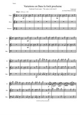 Dans la forêt prochaine (The Cuckoo in the forest) for flute, oboe and bassoon