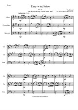 The Skye boat song (Speed bonny boat) for double-reed trio (oboe, cor anglais, bassoon)