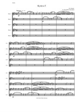 Mozart Kyrie canon a 5 arranged for 5 flutes