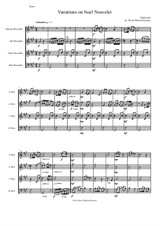 Variations on Noel Nouvelet for recorder quartet