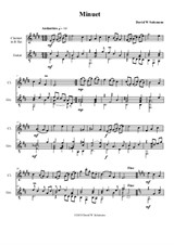 Minuet for clarinet and guitar