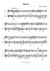 Minuet for flute and guitar