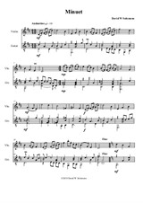Minuet for violin and guitar