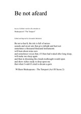 Be not afear'd for alto recorder and guitar