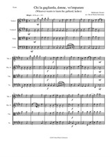 Chi la gagliarda (Whoever wants to learn the galliard) arranged for string quartet