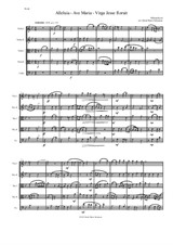 Alleluia - Ave Maria - Virga Jesse floruit arranged for string quintet (2 violins, 2 violas, 1 cello)