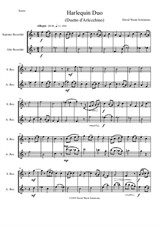 Harlequin Duo (Duetto d'Arlecchino) for soprano and alto recorders